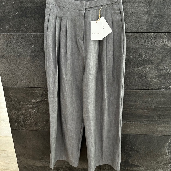 The Frankie Shop Keeley Pants in Gray Melange Size S NWT - Picture 1 of 10